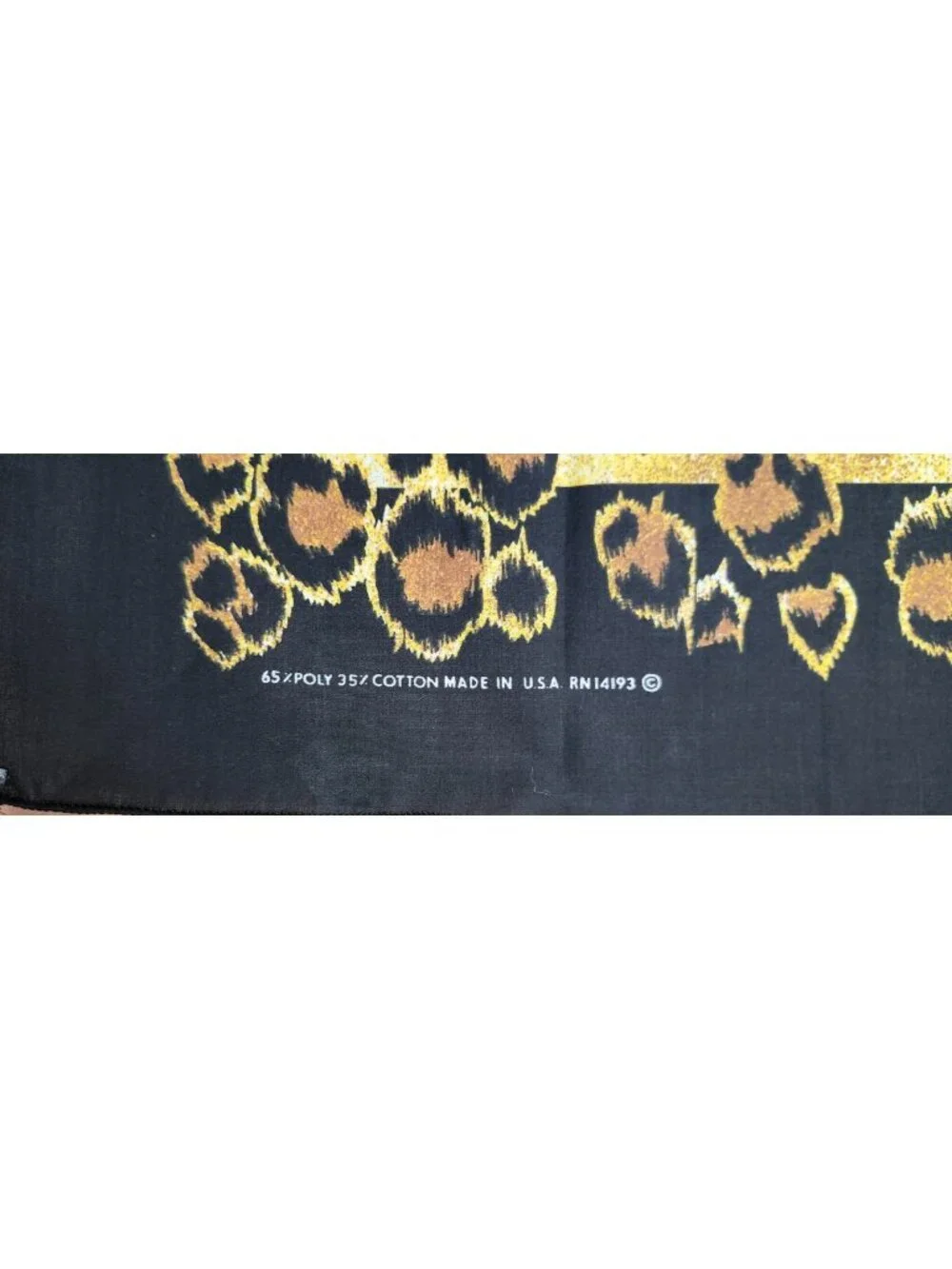 Les Foulards d'Henriette Leopard Print Square Scarf 30x31 Made USA